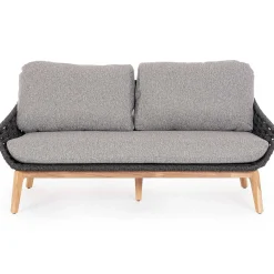 mutoni lifestyle Gartensofa Tamires 3-Sitzer Teakholz Anthrazit><noscript><img width=