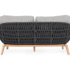 mutoni lifestyle Gartensofa Tamires 3-Sitzer Teakholz Anthrazit><noscript><img width=