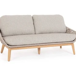 mutoni lifestyle Gartensofa Tamires 3-Sitzer Teakholz Beige><noscript><img width=