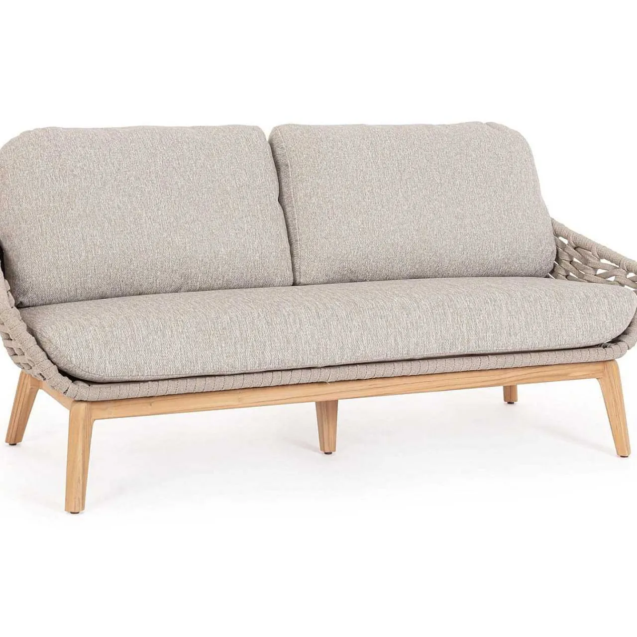 mutoni lifestyle Gartensofa Tamires 3-Sitzer Teakholz Beige> Gartensofas