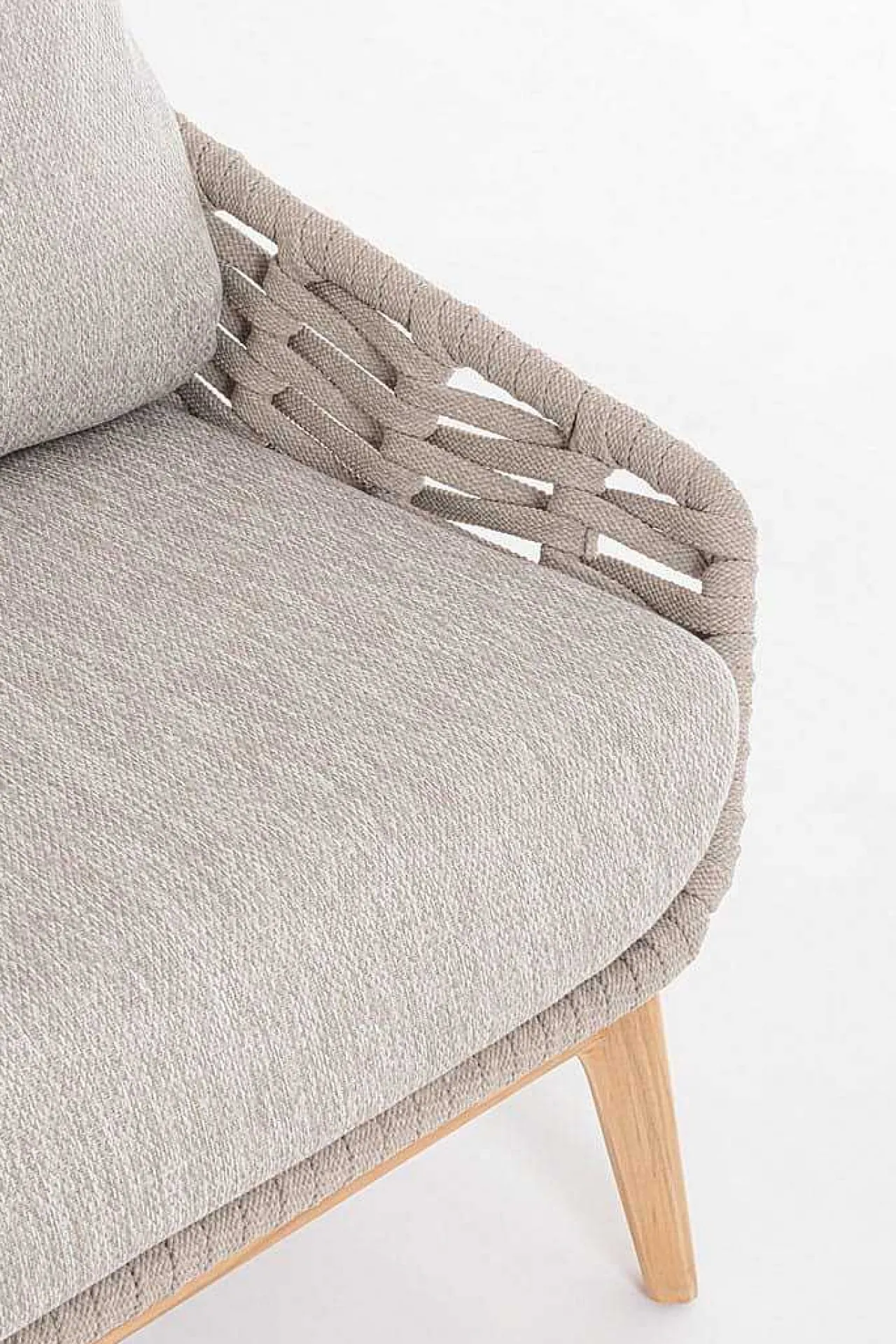 mutoni lifestyle Gartensofa Tamires 3-Sitzer Teakholz Beige> Gartensofas