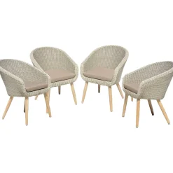 mutoni pleasure Gartenstuhl Arvada Grau (4-Er Set)><noscript><img width=