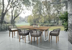 mutoni ethnic Gartenstuhl Dakota Teak Java Brown> Gartenstühle