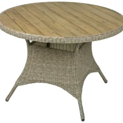 mutoni pleasure Gartentisch Bastia Natur Rund 100> Garten Esstische