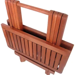 mutoni pleasure Gartentisch Los Angeles Eukalyptus Natur 50X50> Garten Klapptische