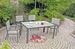 mutoni pleasure Gartentisch Olivia Hellgrau 150X90><noscript><img width=