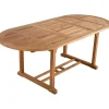 mutoni pleasure Gartentisch Solo Teak Natur Oval 160-210X95> Garten Esstische