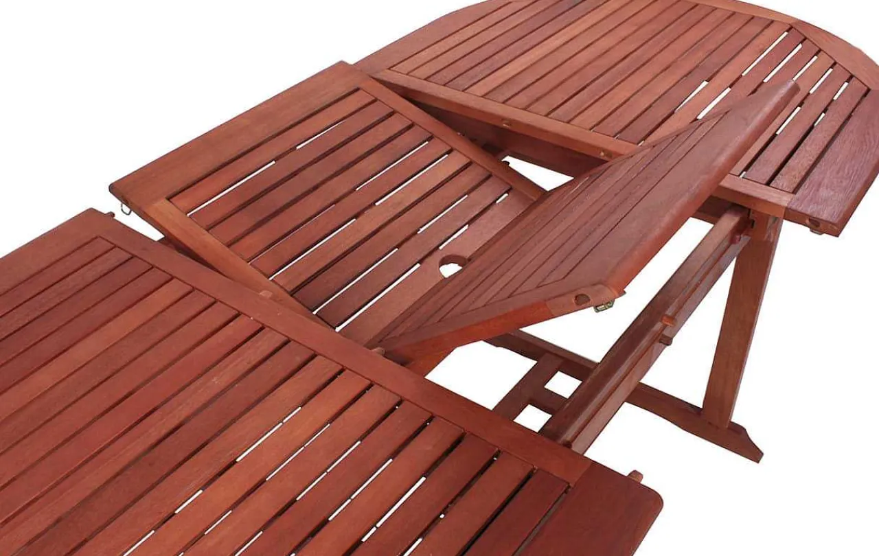 mutoni pleasure Gartentisch Stockholm Eukalyptus Natur Oval 150-200X90> Garten Esstische