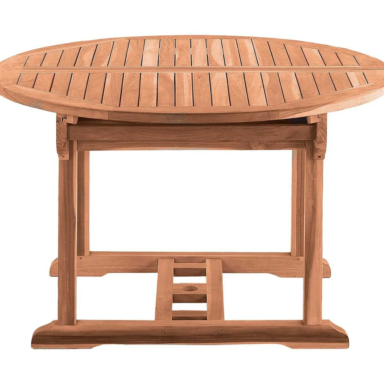 mutoni trend Gartentisch Teak Ausziehbar Rund 120-170X120> Garten Esstische