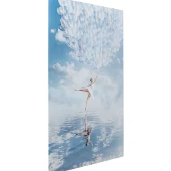KARE Design Glasbild Balloon Girl 100X150> Glasbilder