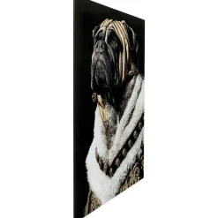 KARE Design Glasbild King Pug 40X60> Glasbilder