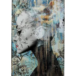 KARE Design Glasbild Lady Flower 100X150> Glasbilder