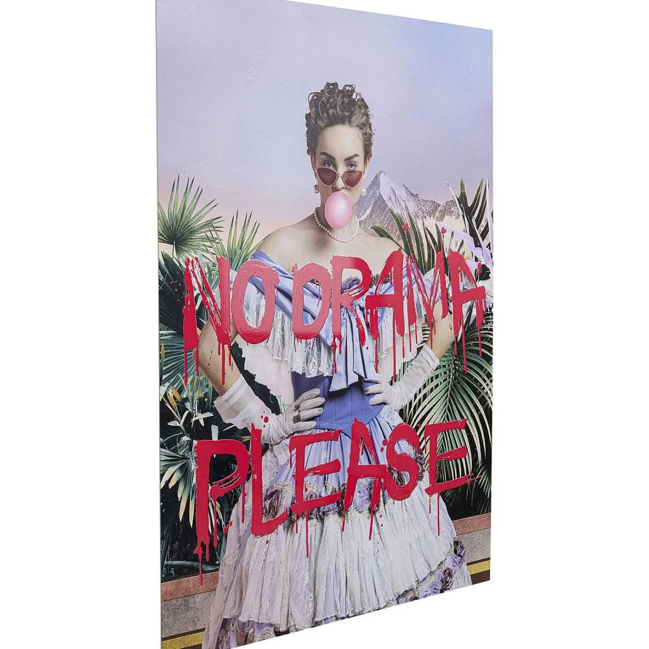 KARE Design Glasbild No Drama 90X120> Glasbilder