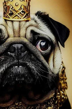 KARE Design Glasbild Prince Pug 40X60><noscript><img width=