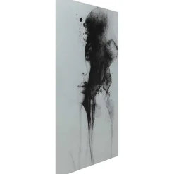 KARE Design Glasbild Smokey Face 100X150> Glasbilder