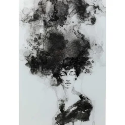 KARE Design Glasbild Smokey Hair 100X150> Glasbilder