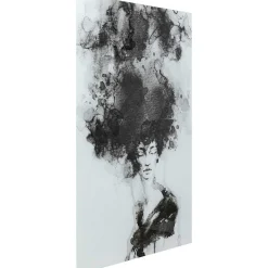 KARE Design Glasbild Smokey Hair 100X150> Glasbilder