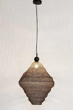 mutoni lifestyle Hangeleuchte Odissa Rhombus Gold Rund 58><noscript><img width=