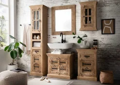 mutoni sweet home Hangeschrank Zoprax Mangoholz Natur 70> Vitrinen