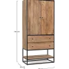 mutoni lifestyle Highboard Nartan 90X45X190> Highboards