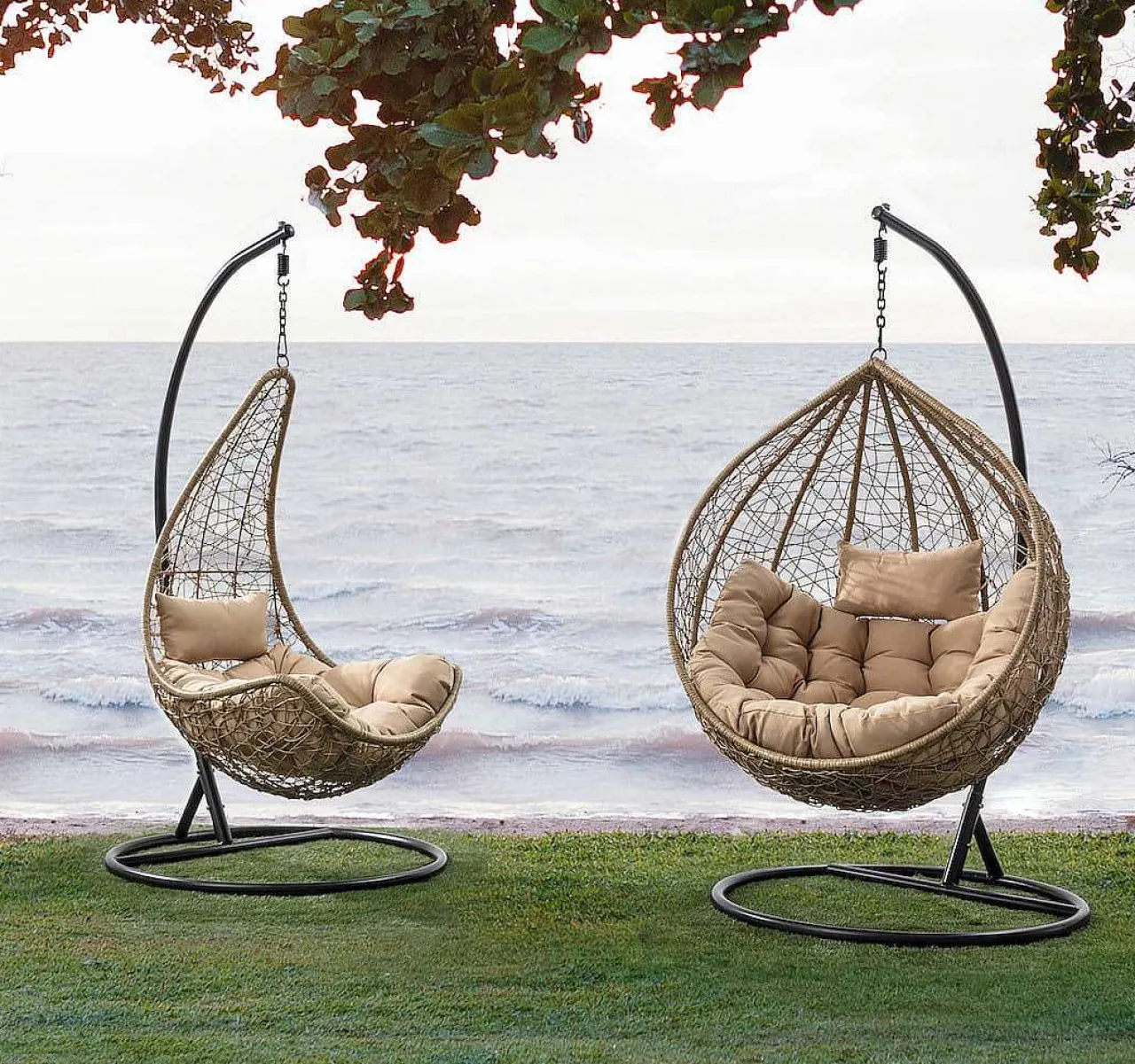 mutoni lifestyle Hängesessel Mit Kissen Amirantes Natur> Hängesessel Und Hängeschaukel