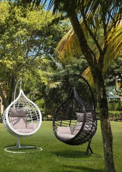 mutoni lifestyle Hängesessel Mit Kissen Torres Schwarz><noscript><img width=
