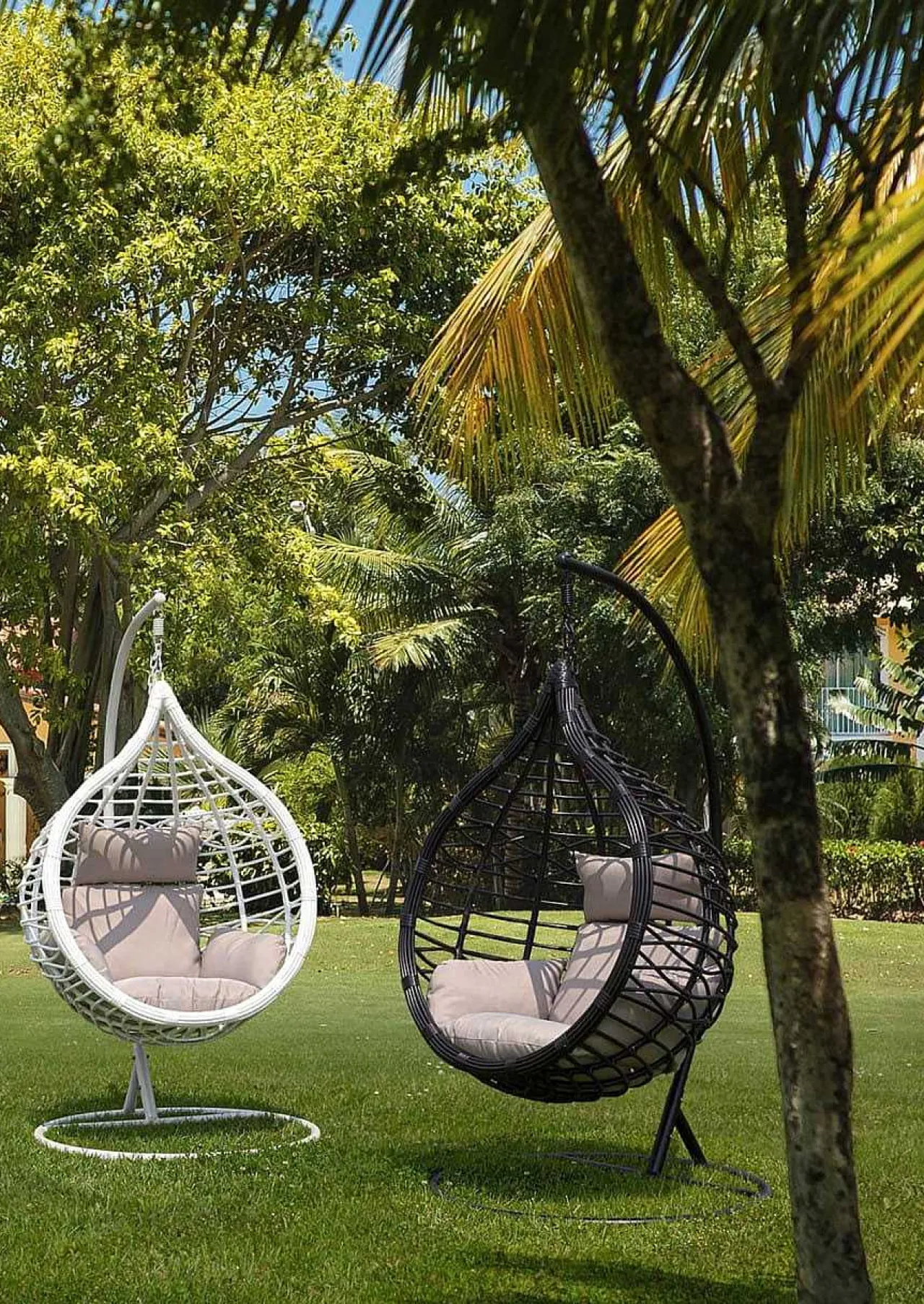 mutoni lifestyle Hängesessel Mit Kissen Torres Schwarz> Hängesessel Und Hängeschaukel