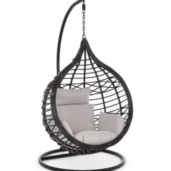 mutoni lifestyle Hängesessel Mit Kissen Torres Schwarz><noscript><img width=