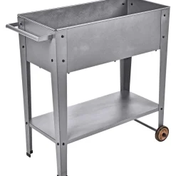 mutoni pleasure Hochbeet Lavandia Metall Silbergrau> Gartenvasen Und Pflanzkübel