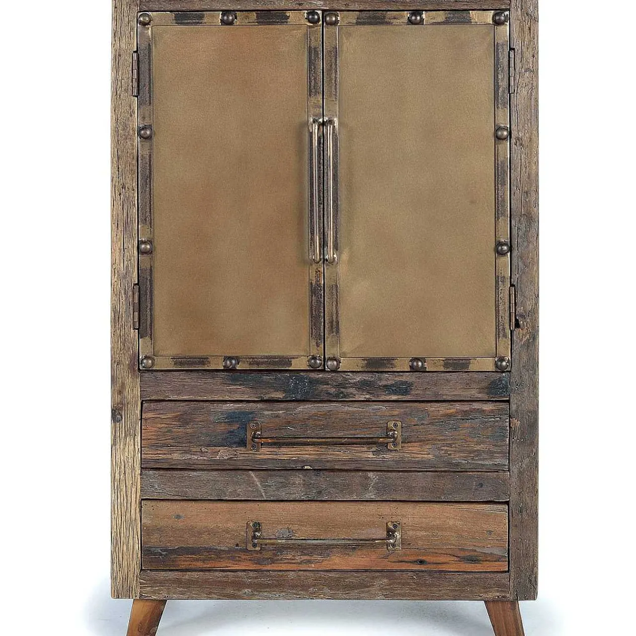 mutoni inspiration Hochkommode Acaba Recyceltes Holz Braun 75X120> Kommoden