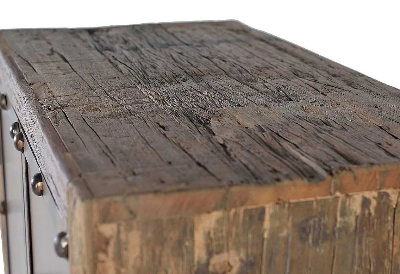 mutoni inspiration Hochkommode Acaba Recyceltes Holz Braun 75X120> Kommoden