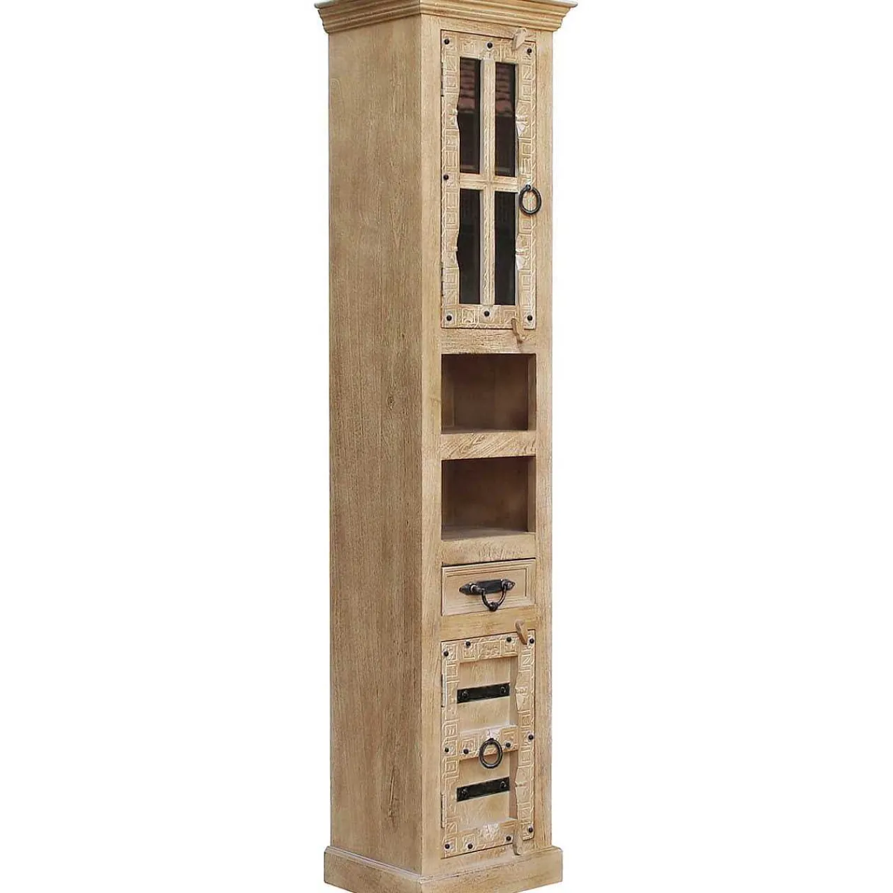 mutoni sweet home Hochschrank Zoprax Mangoholz Natur 188> Badschränke