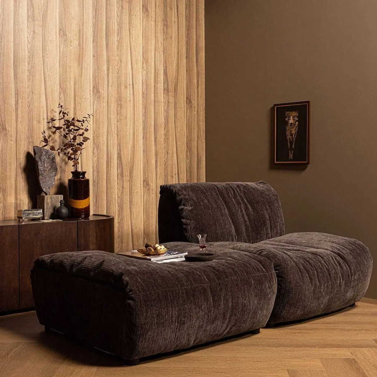 mutoni living Hocker Baggy Coffee> Hocker