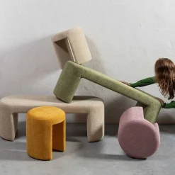 mutoni living Hocker Charlie Blush> Hocker