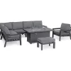 mutoni lifestyle Hocker Hendrix Anthrazit 66X45> Gartenhocker
