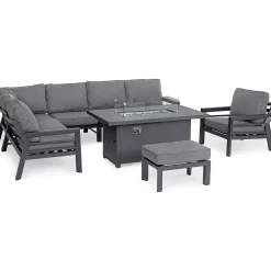 mutoni lifestyle Hocker Hendrix Anthrazit 66X45> Gartenhocker