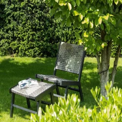 mutoni living Hocker Pom Aluminium><noscript><img width=