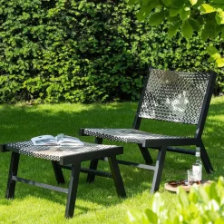 mutoni living Hocker Pom Aluminium><noscript><img width=