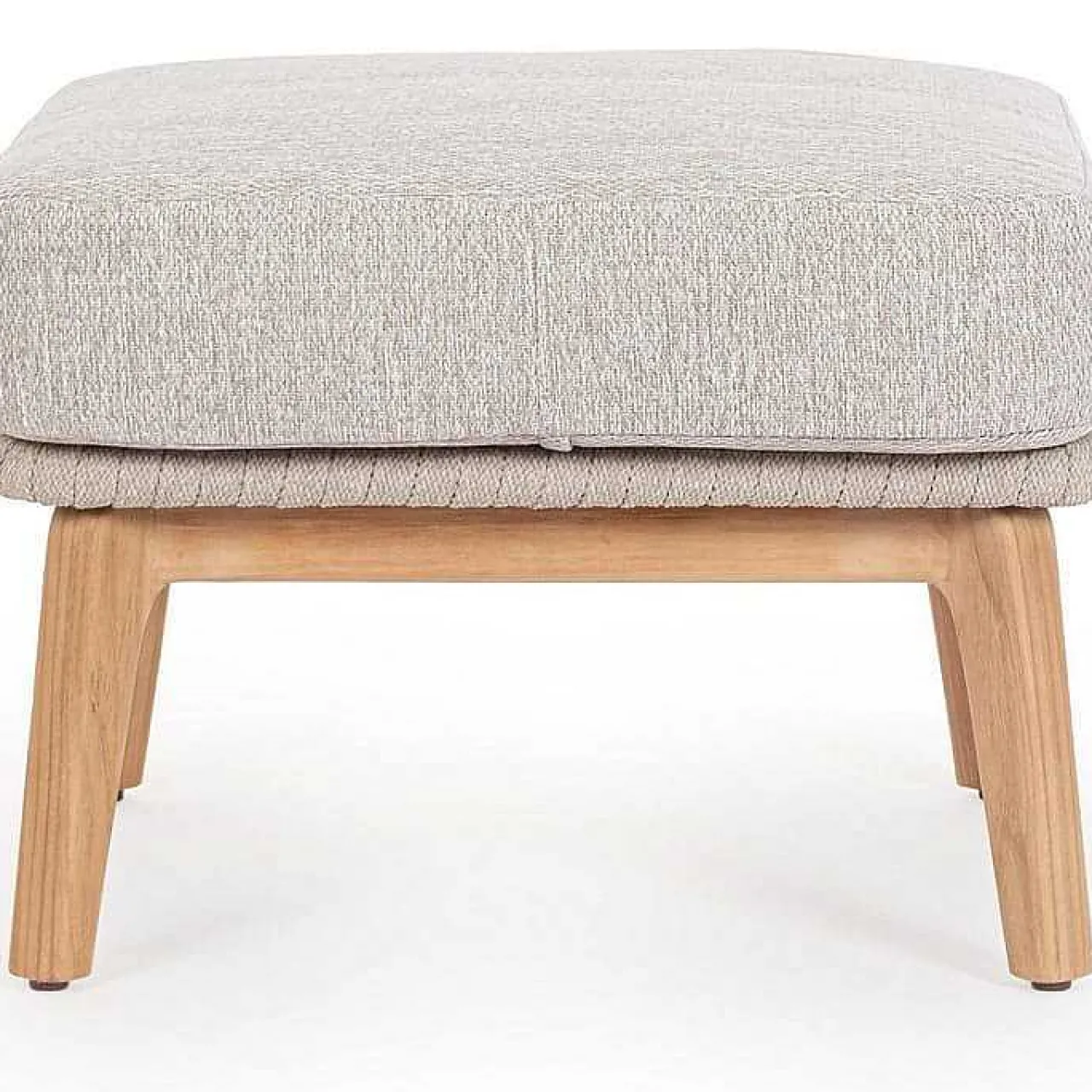 mutoni lifestyle Hocker Tamires Teakholz Beige> Gartenhocker