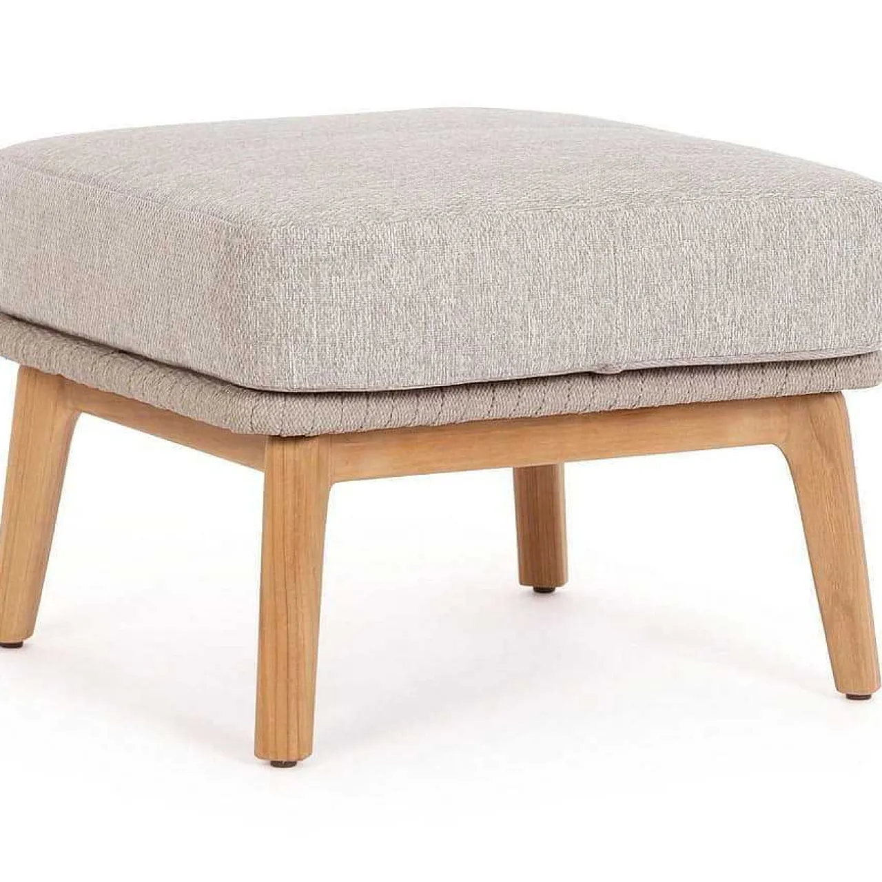 mutoni lifestyle Hocker Tamires Teakholz Beige> Gartenhocker