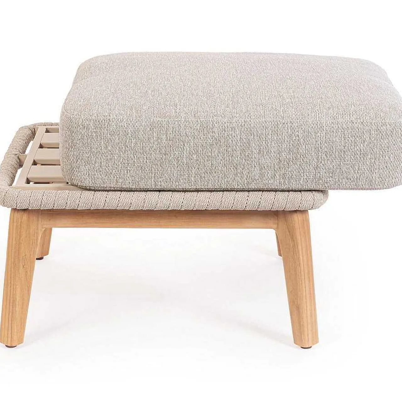 mutoni lifestyle Hocker Tamires Teakholz Beige> Gartenhocker