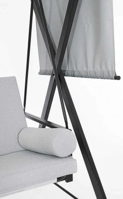 mutoni lifestyle Hollywoodschaukel Pompei 3-Sitzer Hellgrau 223X128><noscript><img width=