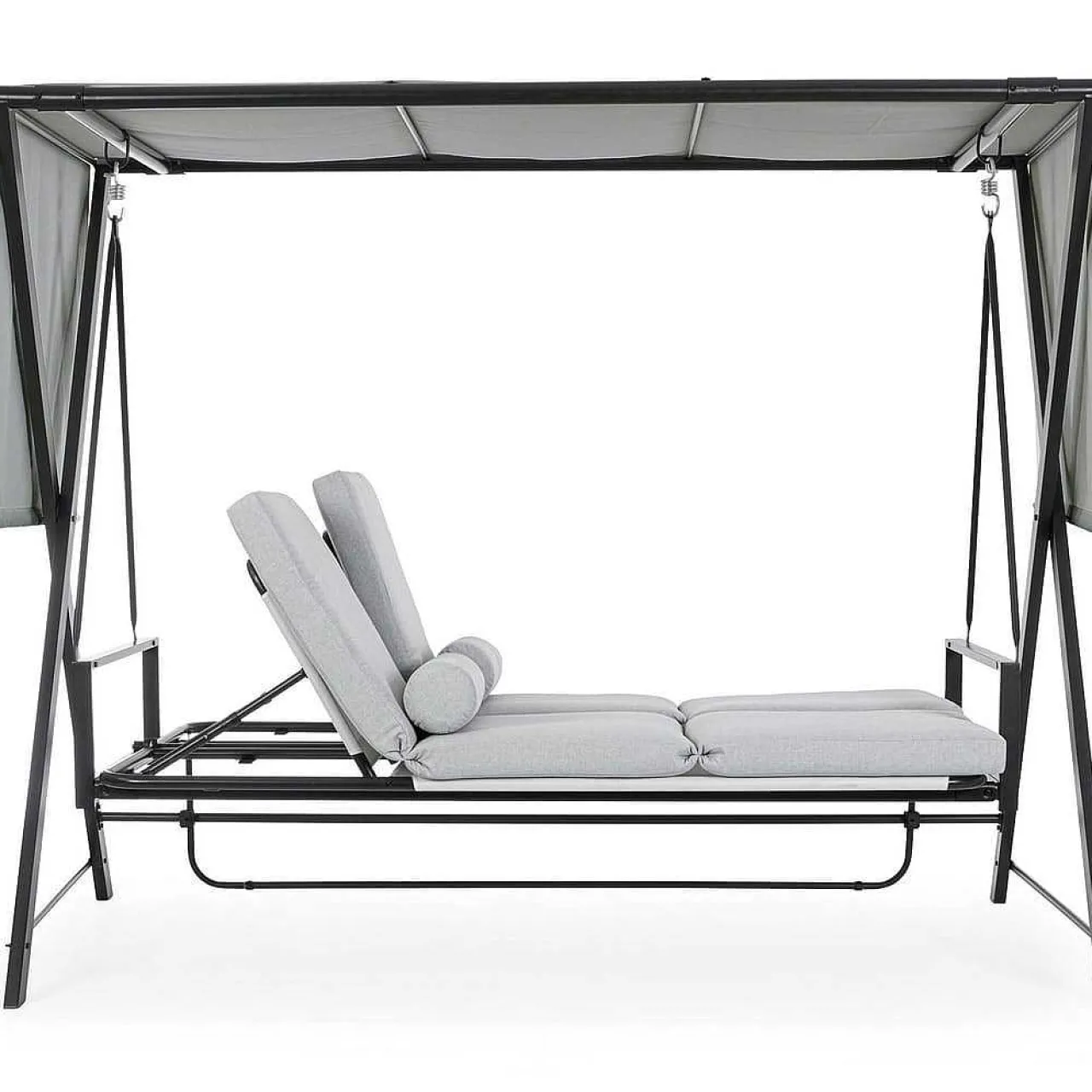 mutoni lifestyle Hollywoodschaukel Pompei 3-Sitzer Hellgrau 223X128> Hollywoodschaukel