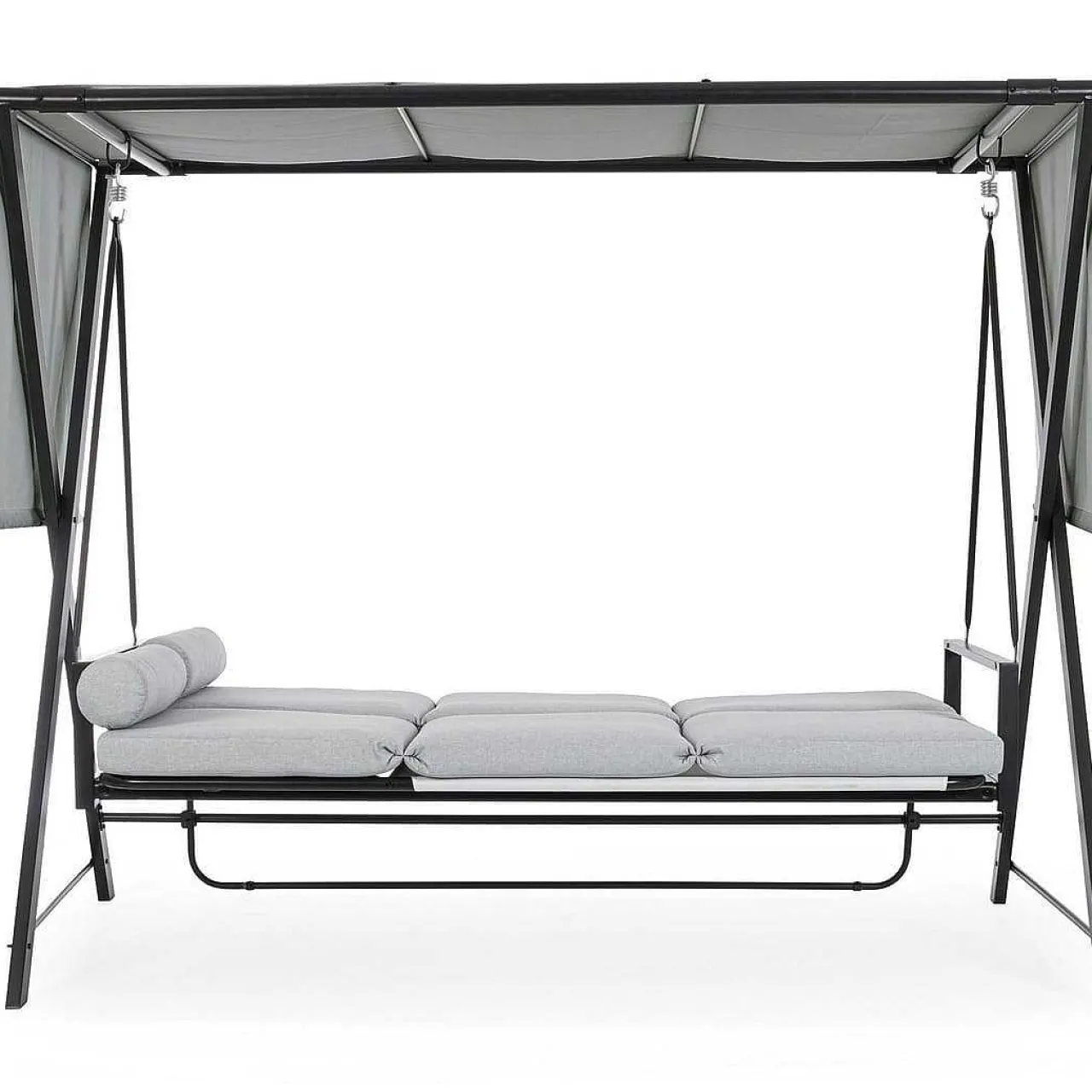 mutoni lifestyle Hollywoodschaukel Pompei 3-Sitzer Hellgrau 223X128> Hollywoodschaukel