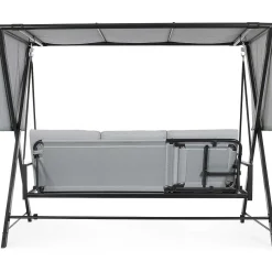 mutoni lifestyle Hollywoodschaukel Pompei 3-Sitzer Hellgrau 223X128><noscript><img width=