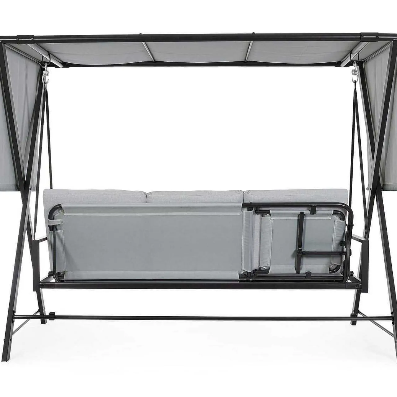 mutoni lifestyle Hollywoodschaukel Pompei 3-Sitzer Hellgrau 223X128> Hollywoodschaukel
