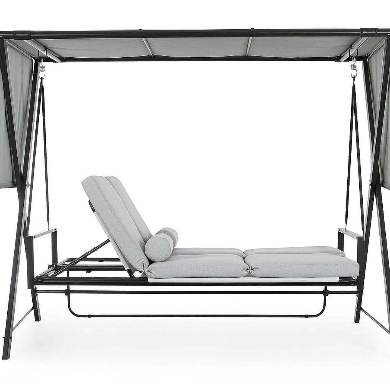 mutoni lifestyle Hollywoodschaukel Pompei 3-Sitzer Hellgrau 223X128> Hollywoodschaukel