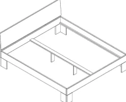 mutoni exquisite Holzbett Calgary Ii Wildeiche Massiv> Betten
