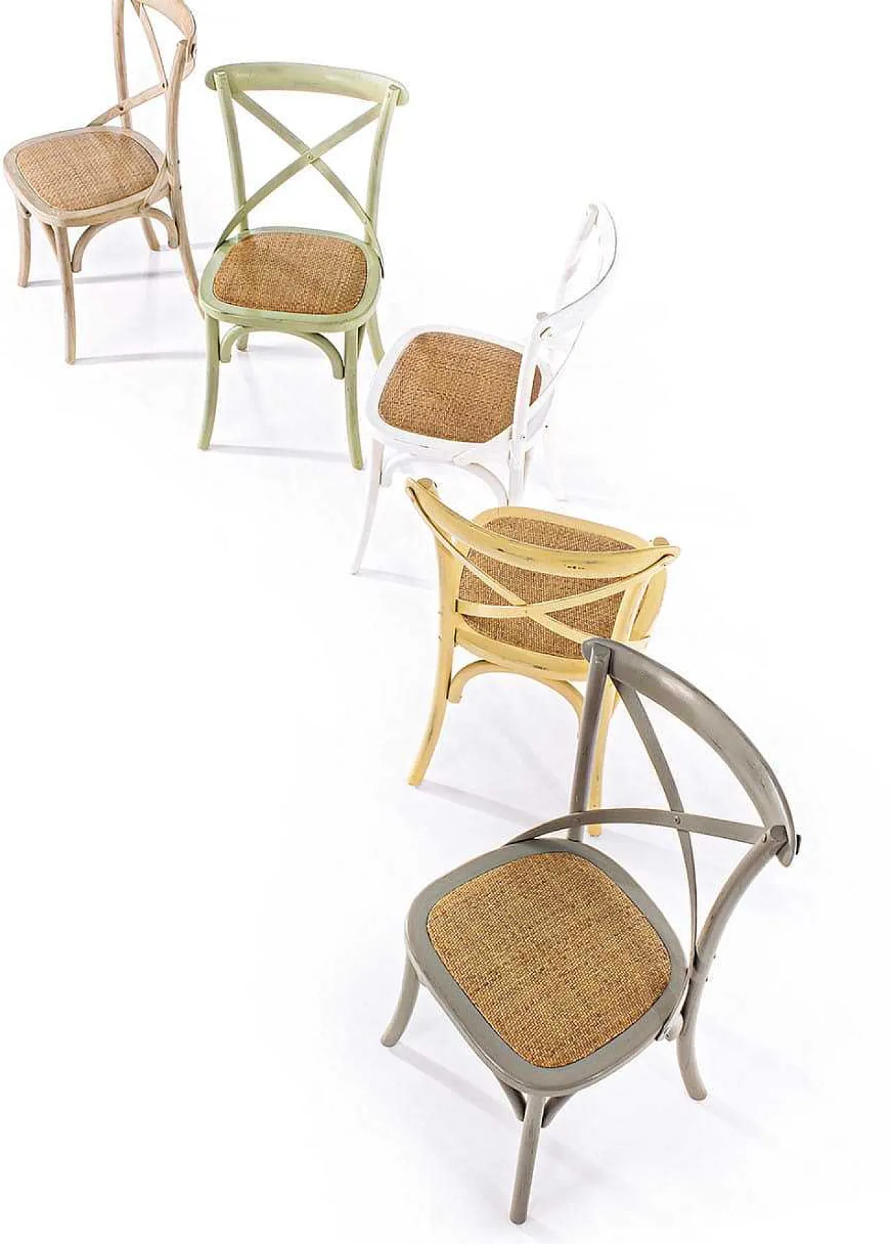 mutoni lifestyle Holzstuhl Cross Dunkelbeige> Holzstühle