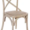 mutoni lifestyle Holzstuhl Cross Grau Natur> Holzstühle